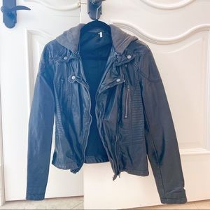 Free people leather jacket